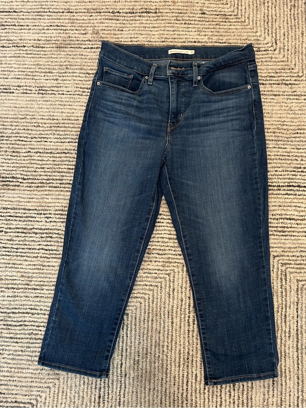 Levis Jeans Womens Size 30 Blue Denim 311 Shaping Skinny Capri Mid Rise Stretch